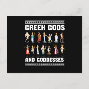 Grekerna grekiska gudar och Goddesses Vykort
