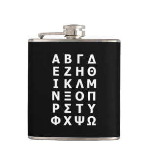 Grekisk Alphabet-kolv Fickplunta