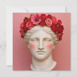 Grekisk antik blomsterkvinna. kort