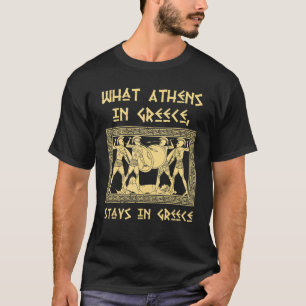 Grekisk antika Athen Mythology and History Buff Ne T Shirt