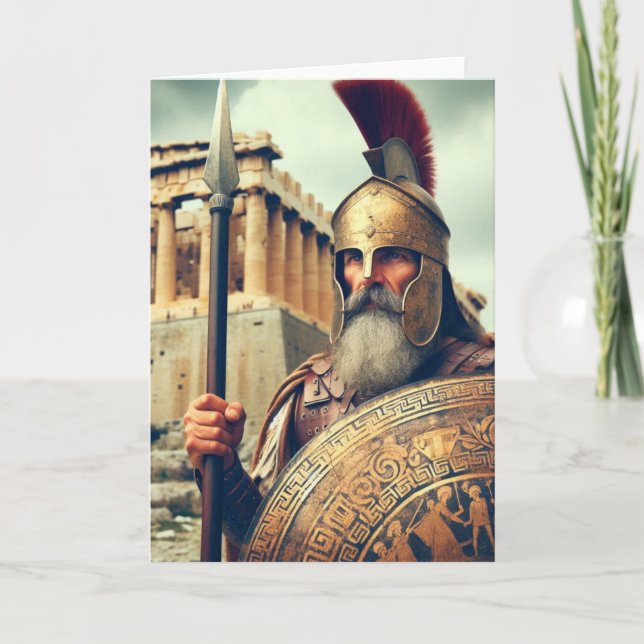 Grekisk arbetare inbjudan (Framsida)