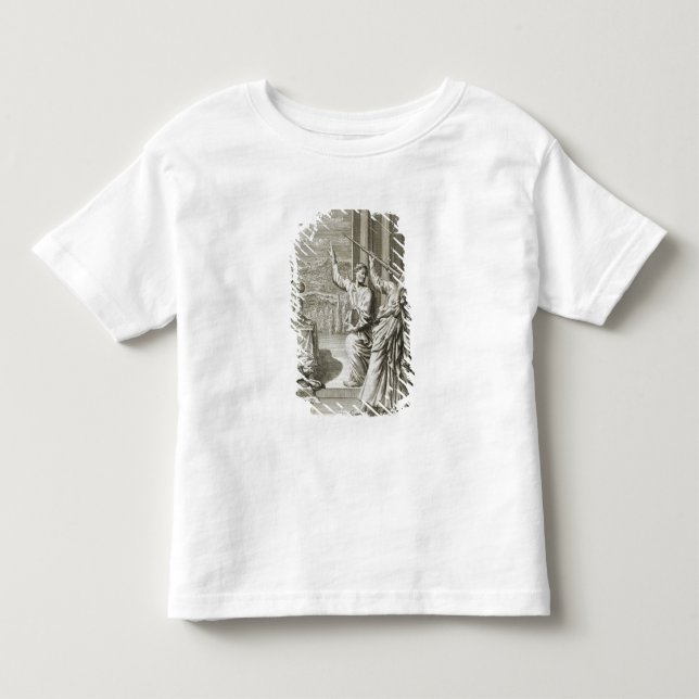 Grekisk astronom som studerar stjärnorna, t-shirt (Framsida)