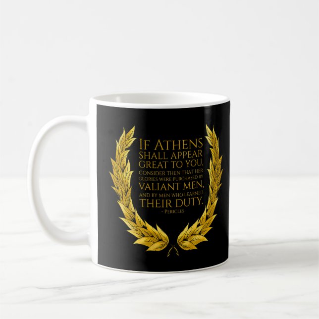 Grekisk ateniansk offert - Pericles - Classica Kaffemugg (Vänster)