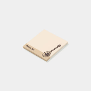 Grekisk Bouzouki Icon Post-it Block