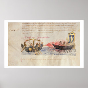 Grekisk brand (vellum) poster