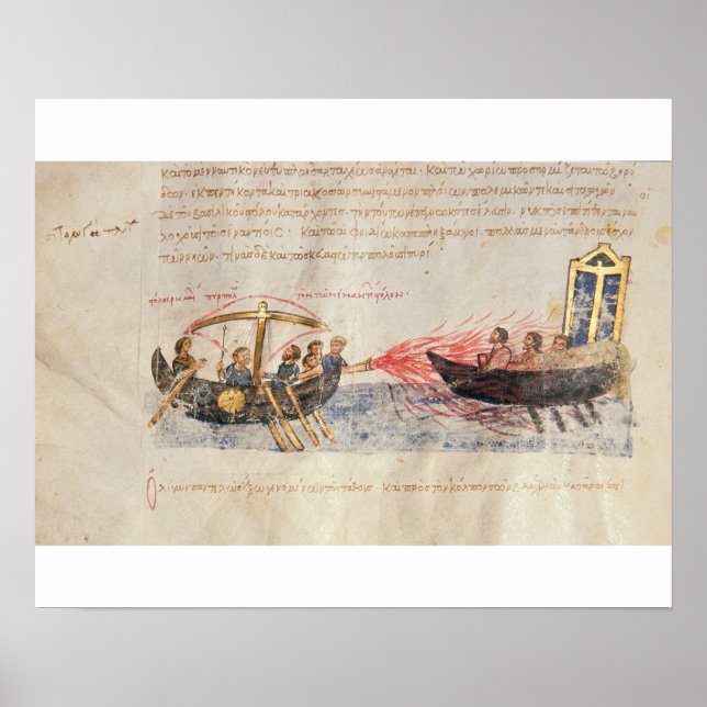 Grekisk brand (vellum) poster (Framsidan)