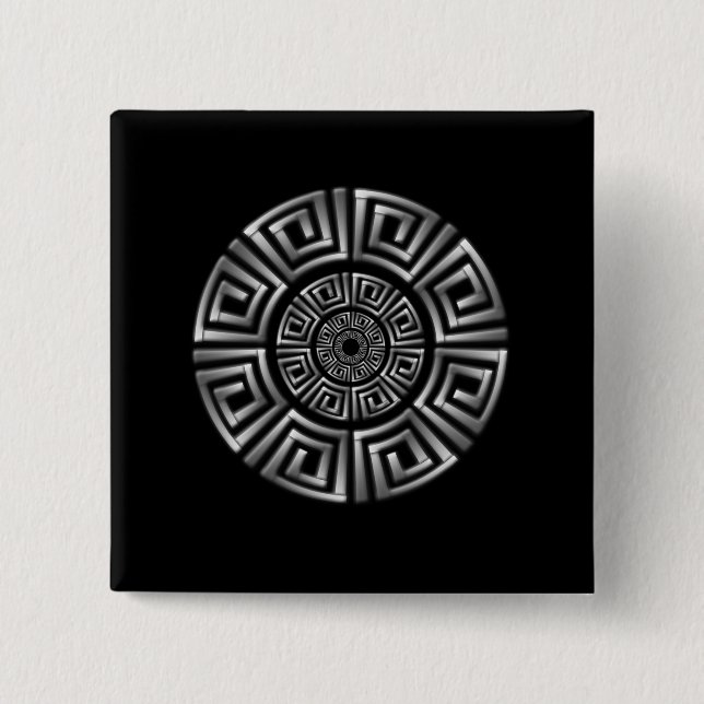 Grekisk circle Motif Knapp (Framsida)
