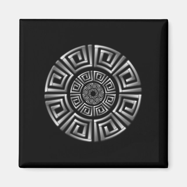Grekisk circle Motif Magnet (Framsidan)