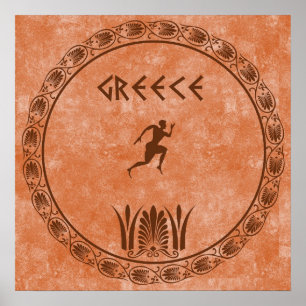 Grekisk cirkelformning poster