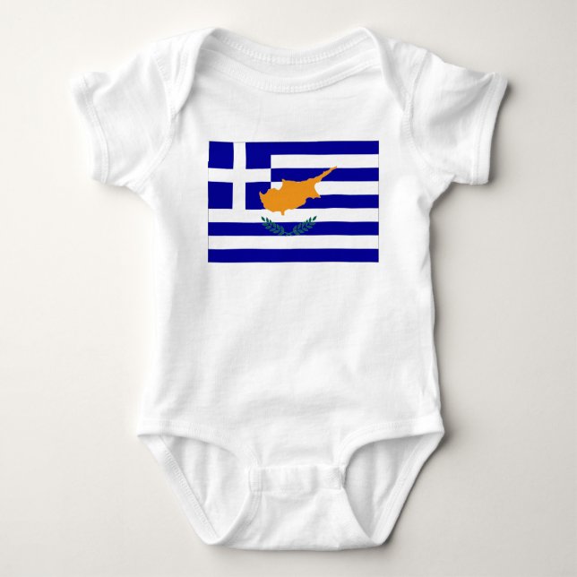 Grekisk Cypern flagga T Shirt (Framsida)