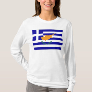 Grekisk Cypern flagga T-shirt