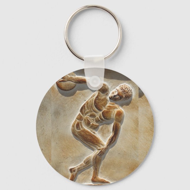 Grekisk Discus Thrower - Discobolus Nyckelring (Framsida)