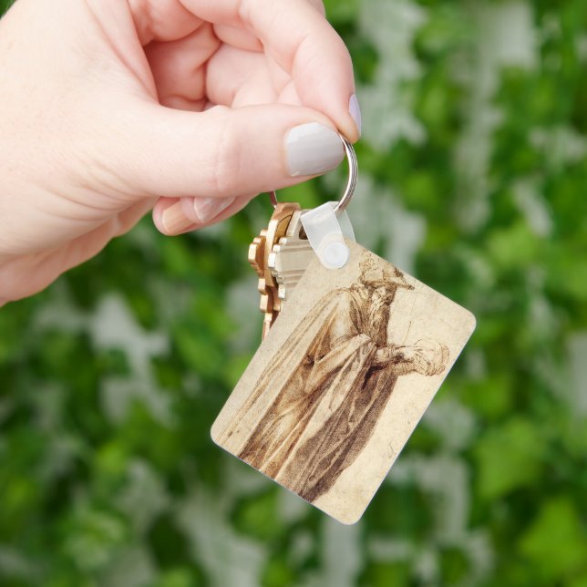 Grekisk filosof med mänskligt skal av Michelangelo Nyckelring (Hand)