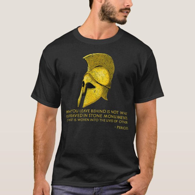 Grekisk filosofi Pericles citat Athenian T Shirt (Framsida)