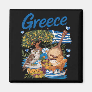 Grekisk flagg outfit idé för barn med Hellenic Magnet