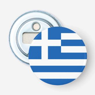 Grekisk Flagga Button Bottenöppnare Flasköppnare