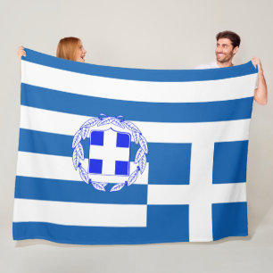 Grekisk flagga fleecefilt