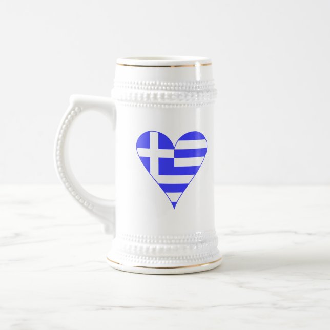 Grekisk Flagga Heart-Funky Sejdel (Vänster)