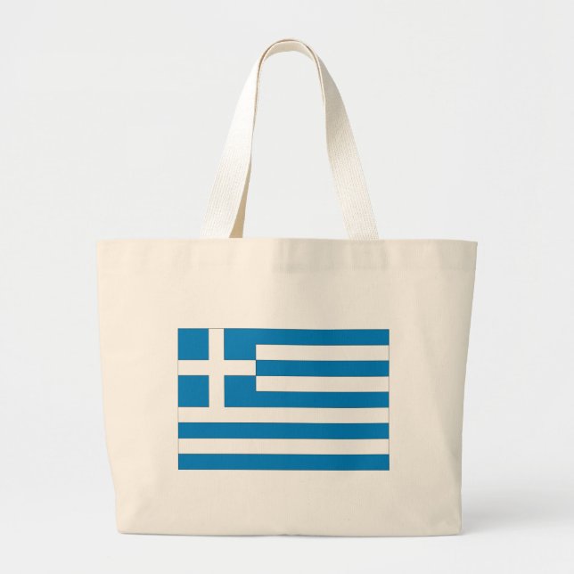 Grekisk flagga jumbo tygkasse (Framsidan)