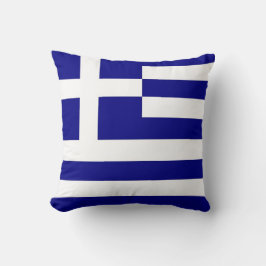 Grekisk Flagga om amerikansk MoJo Pillow Kudde