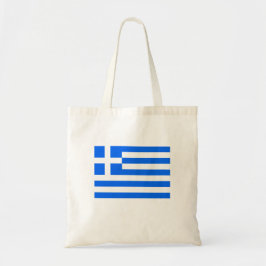 Grekisk Flagga Tote Bag Tygkasse