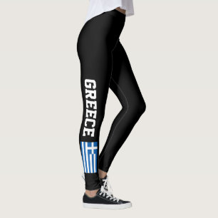 Grekisk flaggadamasker för leggings