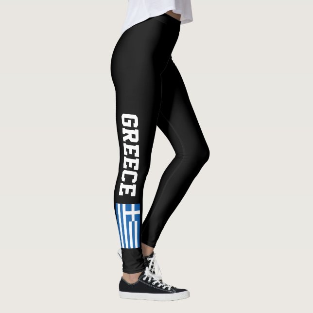 Grekisk flaggadamasker för leggings (Höger)