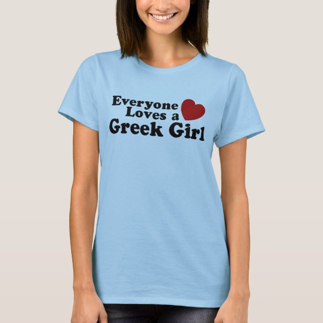 Grekisk flicka tee shirt (Framsida)