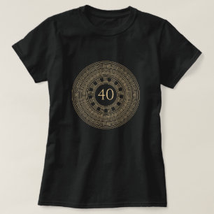 Grekisk födelsedagsfest med anpassad ålder och fär t shirt