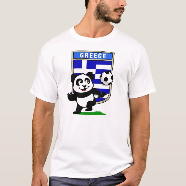 Grekisk fotboll (lätta skjortor) t-shirt (Framsida)