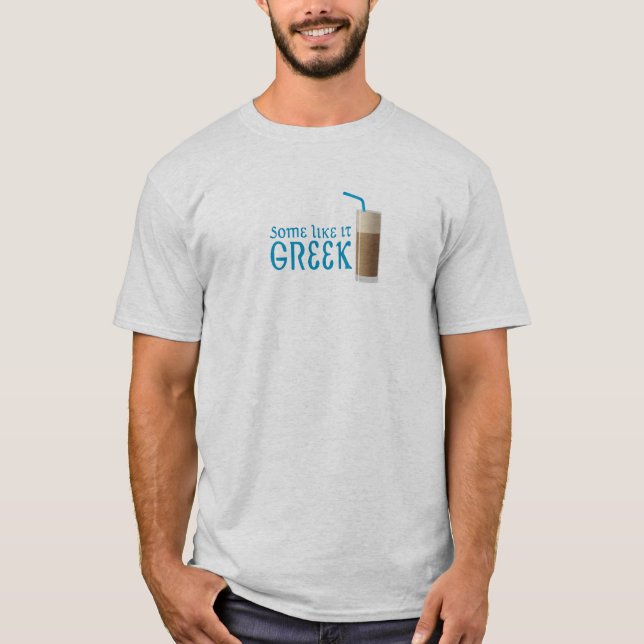 Grekisk Frappe T-tröja T-shirt (Framsida)