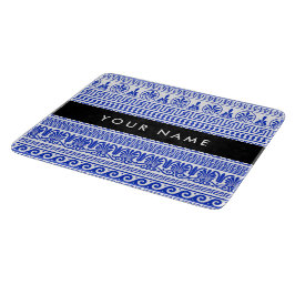 Grekisk Fret, Mixed Meander Nyckel, Blue, Ditt nam