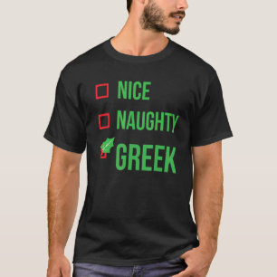 Grekisk Funny Greece Pajama-jul T Shirt