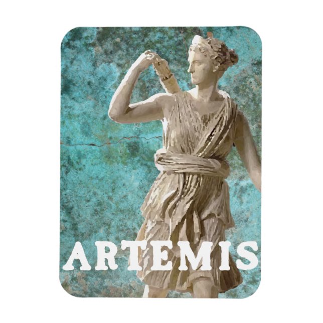 Grekisk guddess Artemis Mythology Magnet (Vertikal)