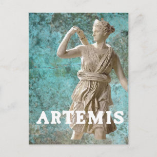 Grekisk guddess Artemis Mythology Vykort
