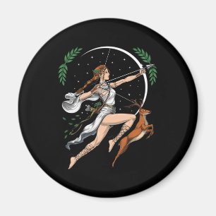 Grekisk gudinna Artemis Magnet