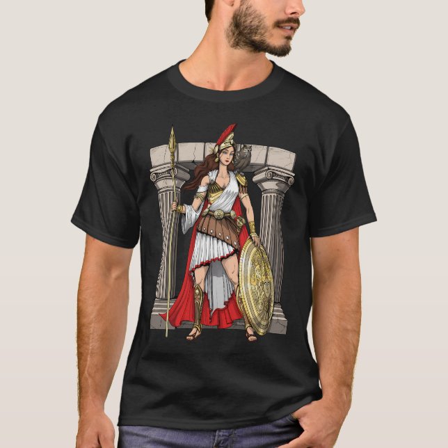 grekisk gudinna Athena T Shirt (Framsida)