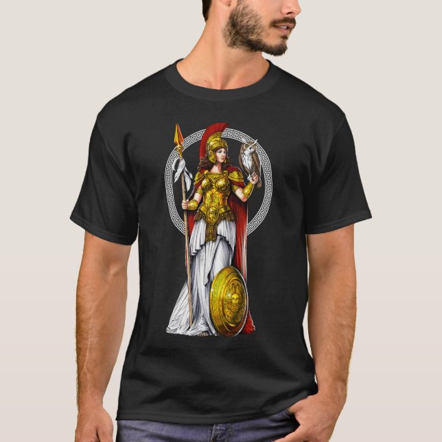 grekisk gudinna Athena T Shirt (Framsida)