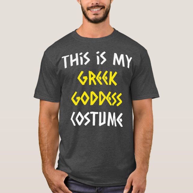 Grekisk gudinna Costume Halloween Mythology Lazy T Shirt (Framsida)