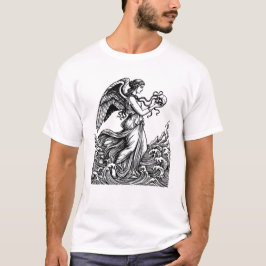 Grekisk gudinna med en dödskalle t shirt