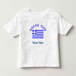 Grekisk Guds Flagga Grekland Personligt Namn  T Shirt