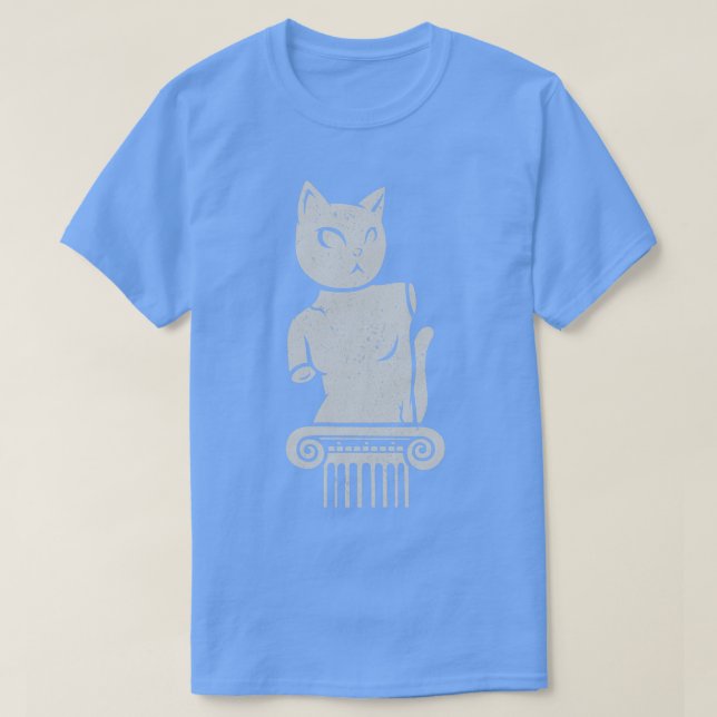 Grekisk katt Statue Venus De Milo Venus de Meowlo T Shirt (Design framsida)