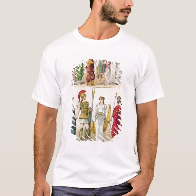 Grekisk klänning, från 'Trachten der Voelker, 1864 Tee (Framsida)