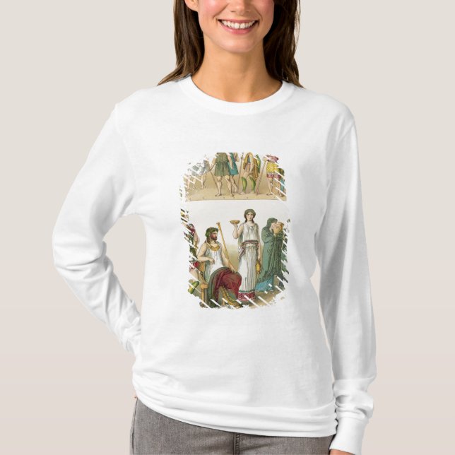Grekisk klänning, från "Trachten der Voelker", Tee (Framsida)