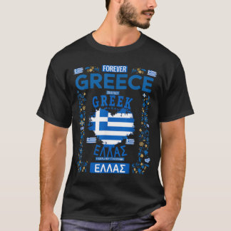 Grekisk kostymtemat outfitidé för kvinnor Grekland T Shirt