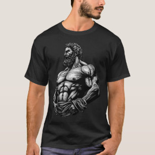 Grekisk krigare bodybuilding gym muskler fitness t shirt