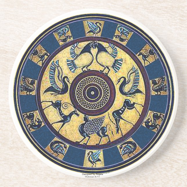 Grekisk kustfartyg underlägg sandsten (Framsidan)