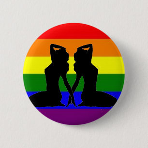 Grekisk lesbisk pride knapp