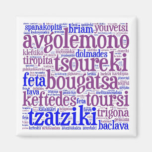Grekisk matkylmagnet magnet
