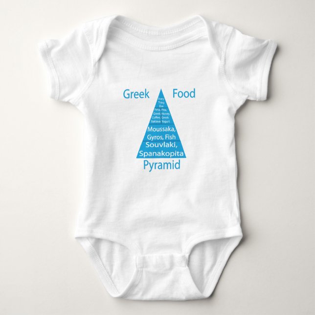 Grekisk matpyramid t-shirt (Framsida)
